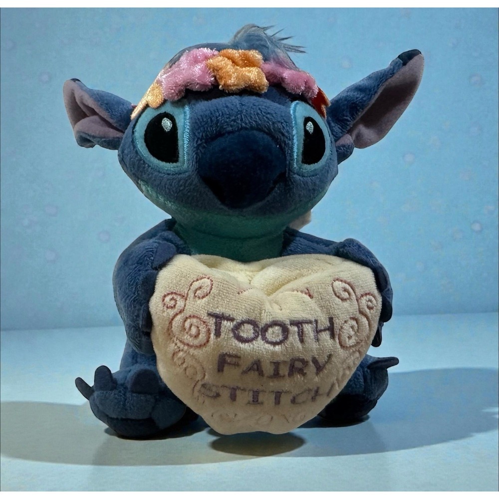 New Disney Store Tooth Fairy Stitch Mini Bean Bag Plush 6" Lilo & Stitch GTubH2